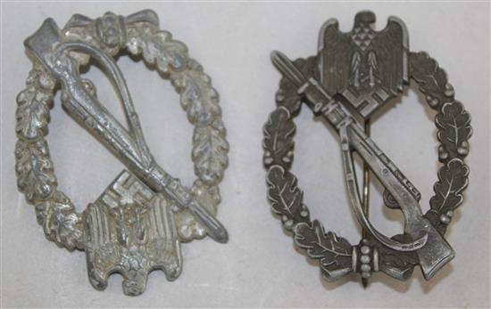 Five German Third Reich Anti Aircraft badges